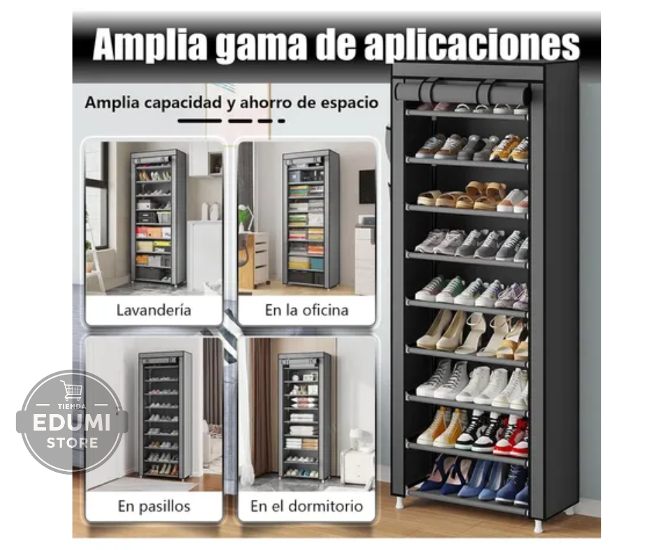 Zapatera Organizador Vertical 10 Niveles