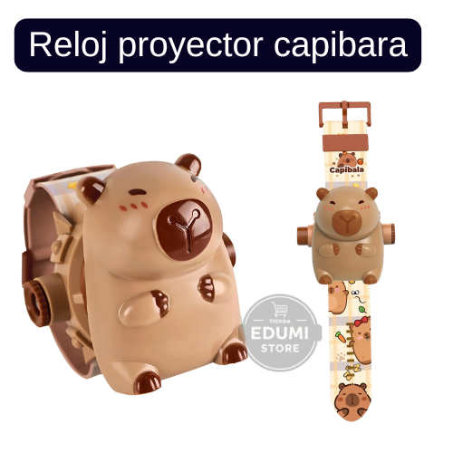 2 Relojes Proyector Capibara Niños