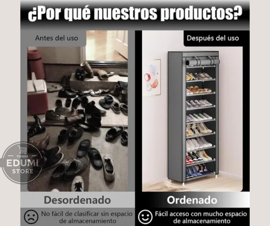 Zapatera Organizador Vertical 10 Niveles