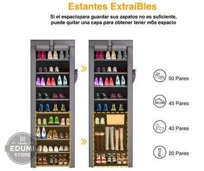 Zapatera Organizador Vertical 10 Niveles