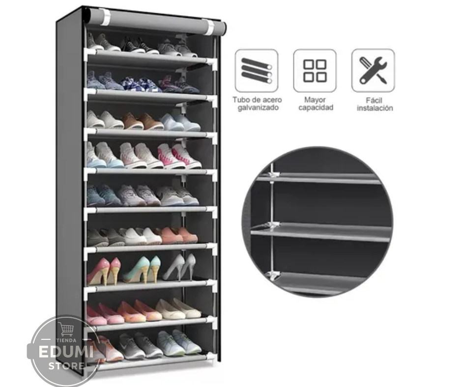 Zapatera Organizador Vertical 10 Niveles