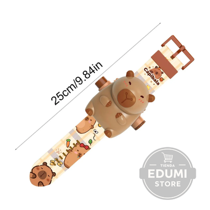 2 Relojes Proyector Capibara Niños