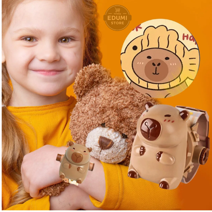 2 Relojes Proyector Capibara Niños